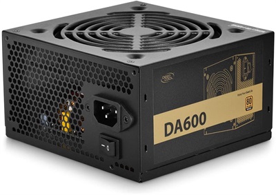 DEEPCOOL DA600 80 Plus Bronze certified 600W Power Supply - 140mm PWM Silent Fan | DP-BZ-DA600N