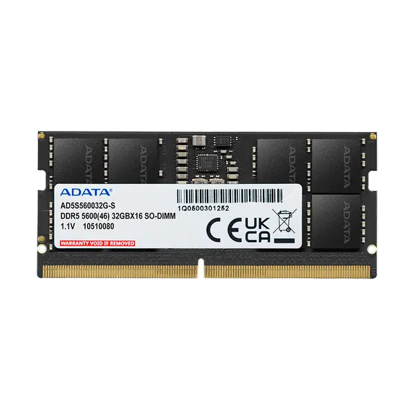 Adata 8GB 5600MHz C46 DDR5 SO-DIMM Laptop Memory