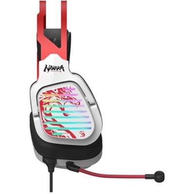 Bloody G560 Gaming Headset - Virtual 7.1 USB Wired Surround Sound - RGB Flow Backlight - Sports Red