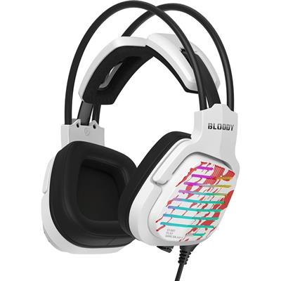 Bloody G565 Gaming Headset | 7.1 Virtual Surround Sound | Energy Black - Energy White | RGB