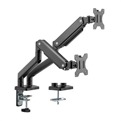 MXG BMA-24 Dual Premium Spring Assisted Monitor Arm Aluminum Black Matte 