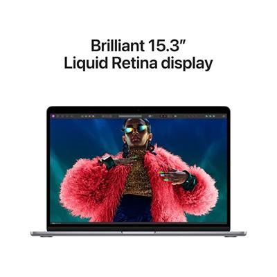 Apple MacBook Air 15.3" Laptop | Apple M3 8-Core, 16GB, 256GB, 10-Core GPU, 15.3" Display - Midnight MC9G4