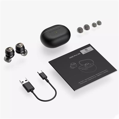 SoundPeats Mini Pro HS Hybrid 5.2 Bluetooth Game Mode Active Noise Cancellation - Black