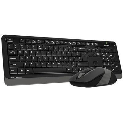 A4Tech FG1010S Fstyler 2.4G Power-Saving Wireless Desktop Set - Grey