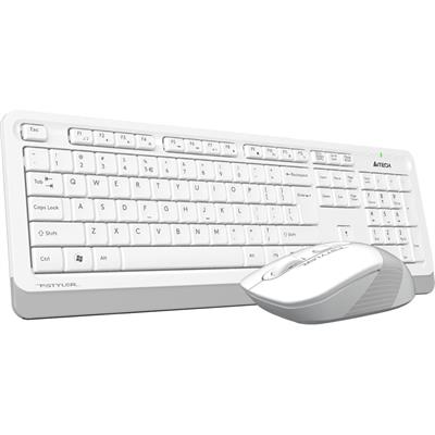 A4Tech FG1010S Fstyler 2.4G Power-Saving Wireless Desktop Set - White