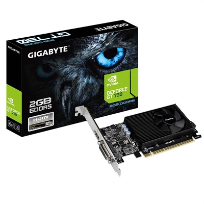 Gigabyte GV-N730D5-2GL NVIDIA GeForce GT 730 2GB 64 BIT  Low Profile Graphics Card