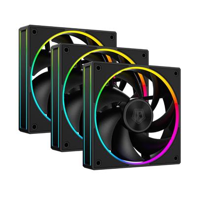 ID-Cooling AF-127-ARGB-K TRIO 120mm 3 Fans Pack ARGB Black