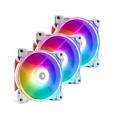 ID-COOLING ZF-12025-ARGB-TRIO-SNOW Dual Light Loop Case Fan 3 Pack 120mm