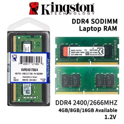 Kingston 4GB 2666Mhz Laptop memory DDR4 SODIMM Value Ram KVR24S17S6/4 notebook 