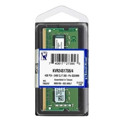 Kingston 4GB 2666Mhz Laptop memory DDR4 SODIMM Value Ram KVR24S17S6/4 notebook 
