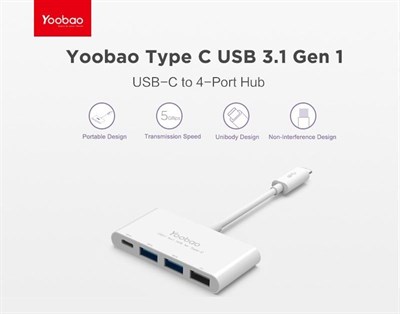 Yoobao Type-C  4-Port Hub