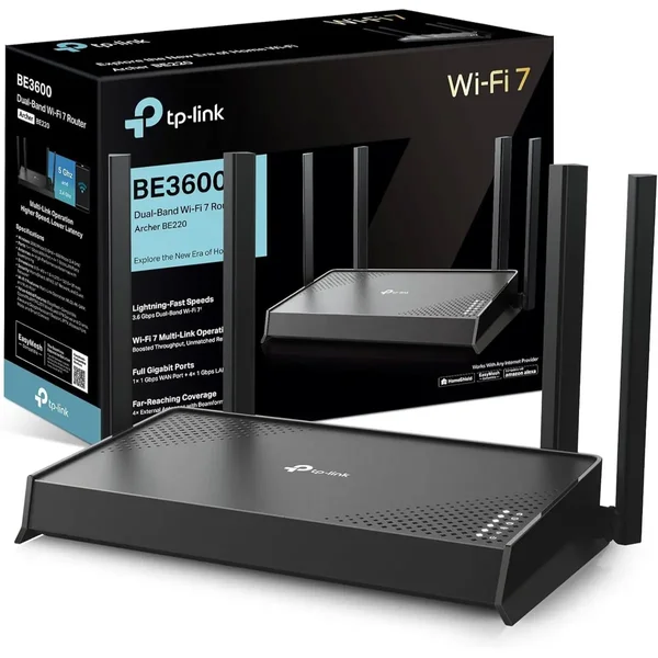 TP-Link Archer BE220 Dual-Band WiFi 7 Router