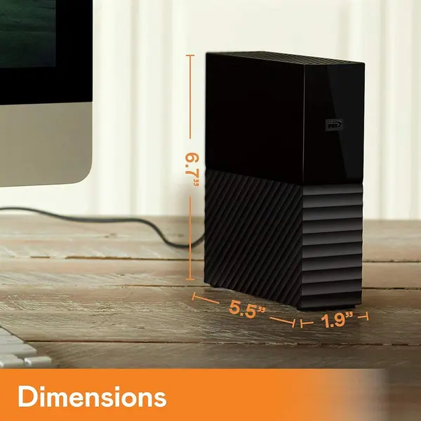 WESTERN DIGITAL WD MY BOOK 22TB DESKTOP EXTERNAL HARD DRIVE 