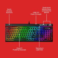 HyperX Alloy Elite 2 Linear Switches - HKBE2X-1X-US Mechanical Gaming Keyboard 