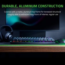Razer Huntsman Mini Gaming Keyboard Clicky Optical Switch (Purple) - Black-