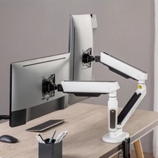 Twisted Minds TM-54-C012-W Dual Premium Gaming Monitor Arm With RGB Lighting White