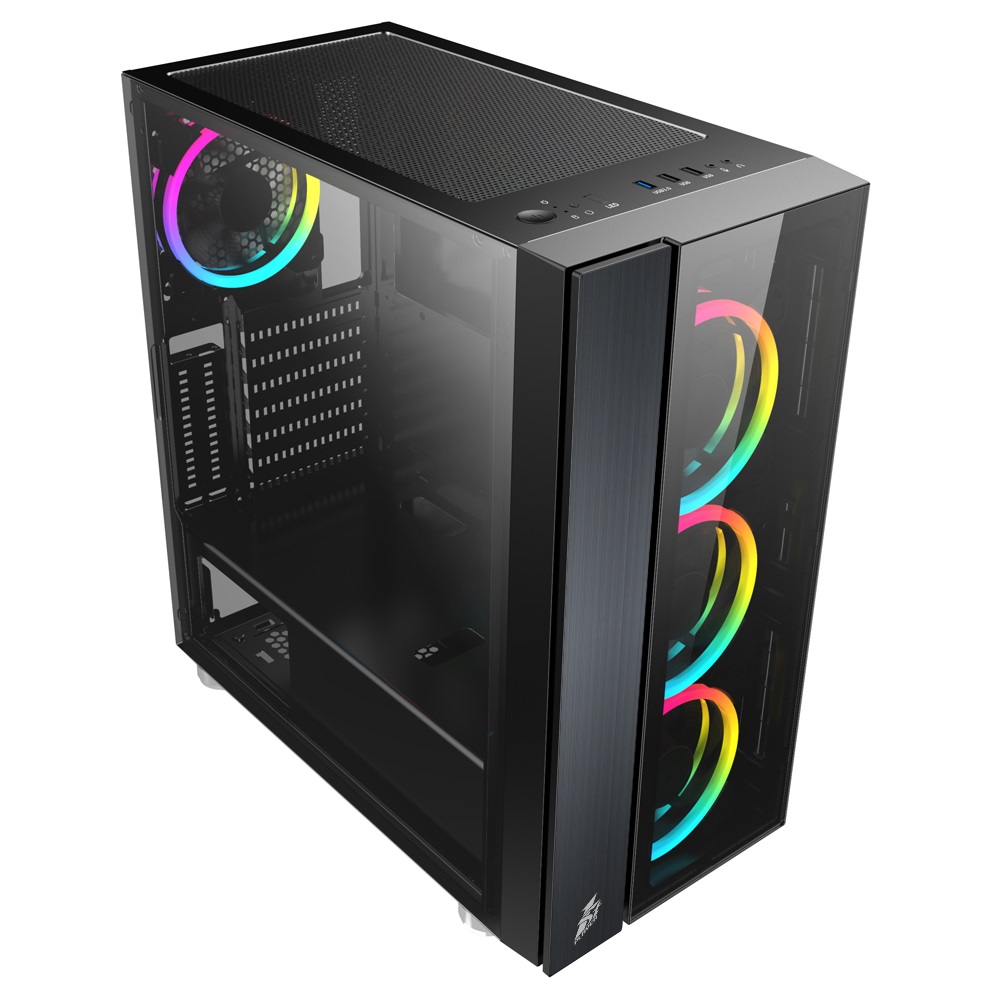 1st Player B7E Black. Sir Series With Cooling Kit & 1 RGB Fan Gaming Case