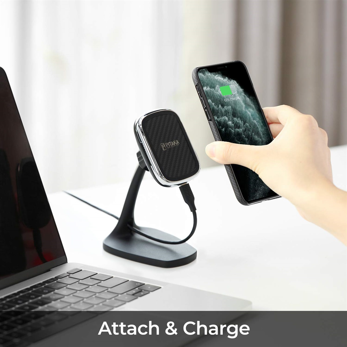 Pitaka Magez Mount Qi Pitaka Qi Charger Wireless Charging Pitaka