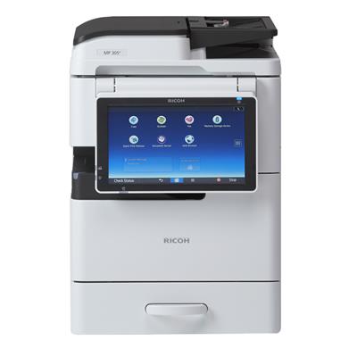 Ricoh MP 305+ SP and MP 305+ SPF are smart, compact A4 monochrome MFPs with A3 capability