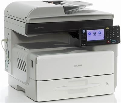 Ricoh Aficio MP 301SP / MP 301SPF is a compact black-and-white A4 laser multifunction printer