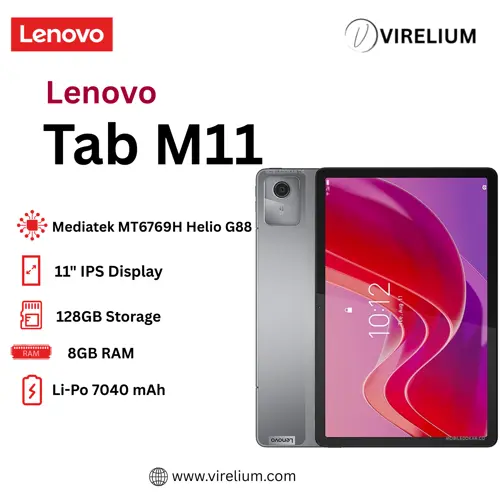 Lenovo Tab M11 2024 | 11" Display | 8GB/128GB | MediaTek Helio G88 processor