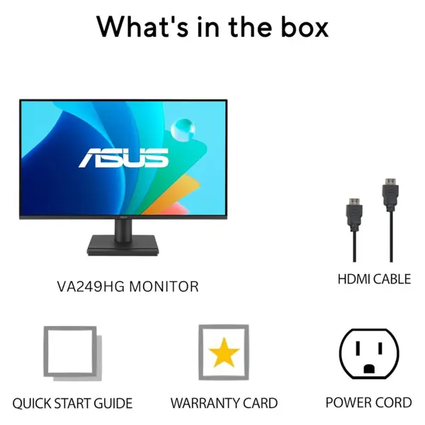 ASUS VA249HG – 23.8″ Full HD IPS Monitor | 120 Hz | Adaptive-Sync & Eye Care | 2-Year Warranty