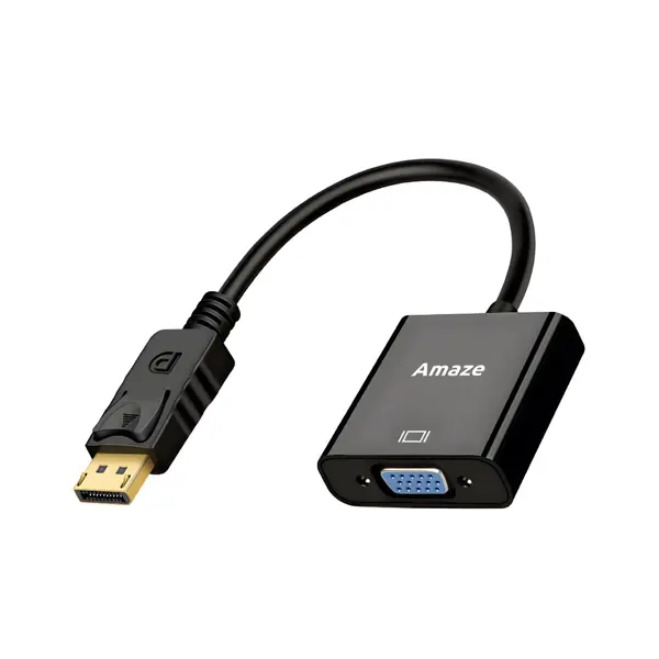 Amaze A810 DP to VGA Adapter – DisplayPort to VGA Converter for Monitor & Projector