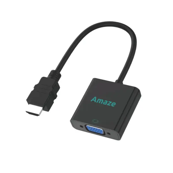 Amaze A822 HDMI to VGA Adapter – Video Converter with Audio Support