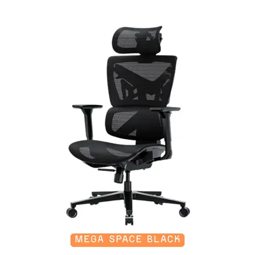 AndaSeat X-Air Pro Mesh Office Gaming Chair | 5D Armrests, Adjustable Seat Depth, Dynamic Lumbar - Space Black & Ash Grey