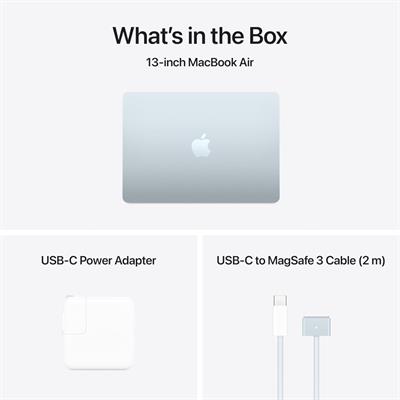 Apple MacBook Air 13 inches (2025) | M4 Chip, 16GB RAM, 256GB SSD | Sky Blue