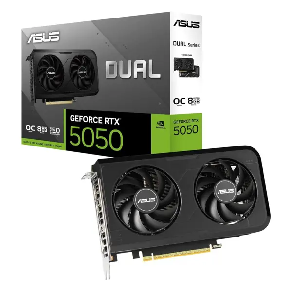 ASUS Dual GeForce RTX™ 5050 8GB GDDR6 OC Edition – Gaming & Creative GPU