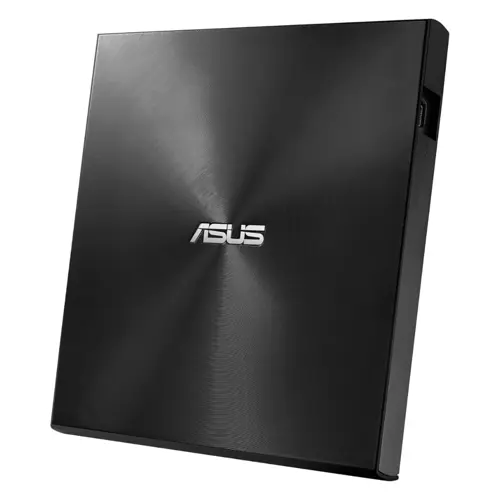ASUS SDRW-08U8M-U/BLK/G/AS/P2G ZenDrive U8M Ultraslim External DVD Drive & Writer, Black, USB C Interface, for Windows & Mac OS, M-DISC Support