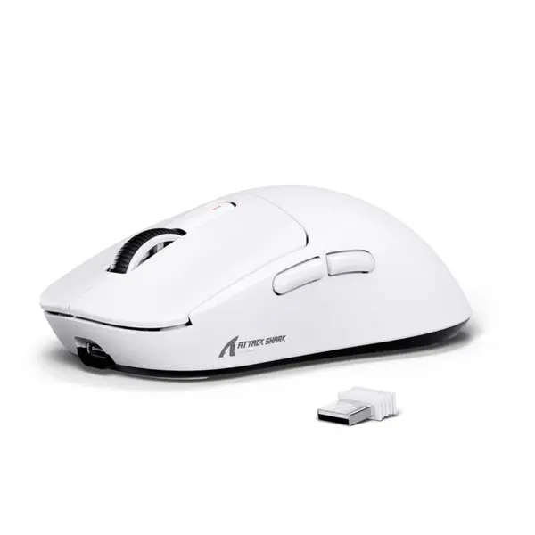 ATTACK SHARK X3 Wireless Gaming Mouse – PAW3395 Sensor, 26,000 DPI, Tri-Mode, Superlight 49g (Black, Red & White)
