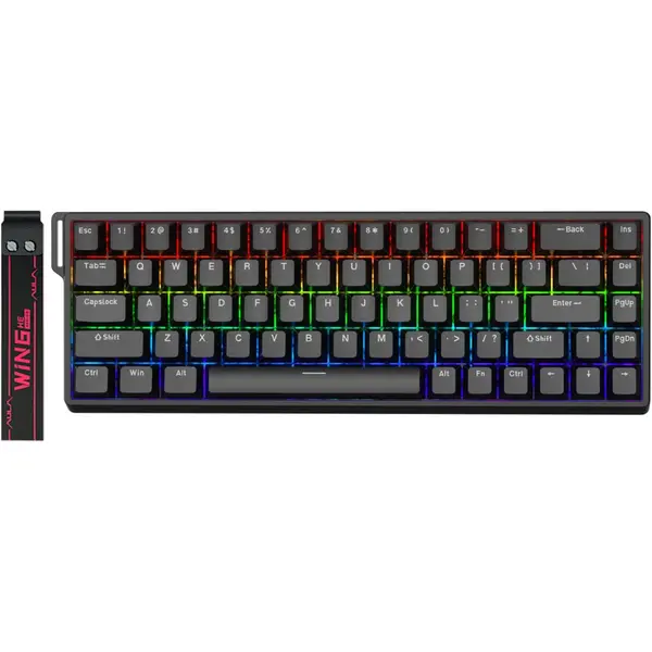 AULA WIN68 HE 60% Mechanical Gaming Keyboard – Hall Effect Magnetic Switches, RGB, Compact Wired Design