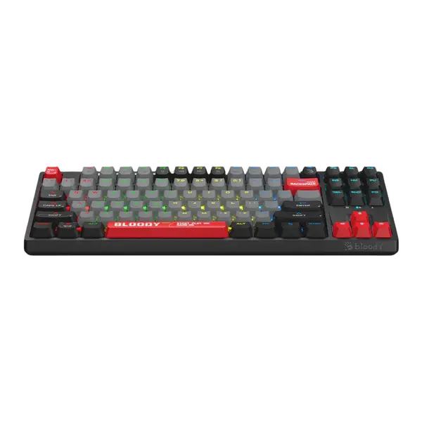BLOODY S87 TKL Mechanical Gaming Keyboard – RGB, Hot-Swappable, Energy Red