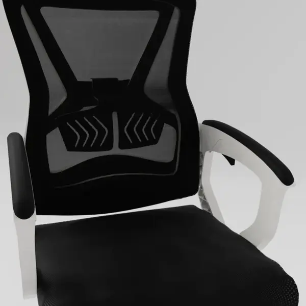 Boost Comfort Ergonomic Chair – Adjustable Lumbar Support, Retractable Footrest, Breathable Mesh Back, Reclining Backrest