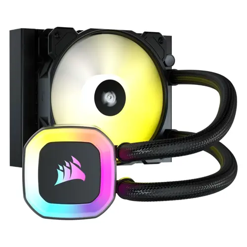 Corsair H55 RGB 120mm Liquid CPU Cooler (Black) | SP120 RGB ELITE Fan, Compact & Vibrant AIO