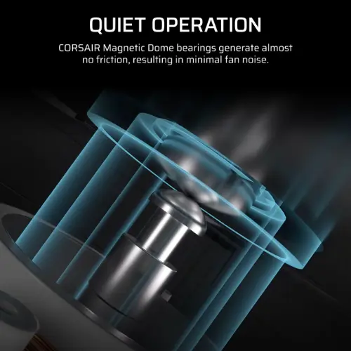 Corsair RS120 ARGB 120mm PWM Case Fans - Triple Pack (Black) | Magnetic Dome Bearing, Daisy-Chain