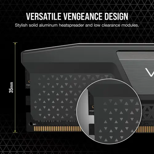 Corsair Vengeance 32GB (2x16GB) DDR5 6000MT/s CL36 Desktop RAM Kit | AMD EXPO & Intel XMP 3.0 Compatible, Low-Profile Design