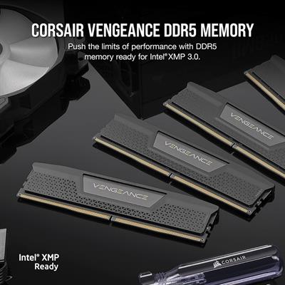 CORSAIR VENGEANCE DDR5 RAM 32GB (2x16GB) 5200MHz CL40-40-40-77 1.25V Intel XMP Desktop Computer Memory - Black