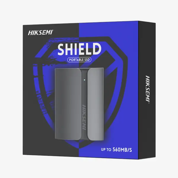 Hiksemi T300S Shield 2TB Portable SSD | Up to 560MB/s Read | USB 3.1 Type-C | Durable Aluminum Alloy