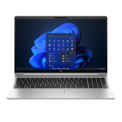 HP Probook 450 G10 - Intel i5 1334U, 8GB RAM, 512GB SSD, 15 inch FHD IPS Display, Fingerprint Sensor, Backlit Keyboard, HP laptop backpack, Pike Silver aluminum, DOS