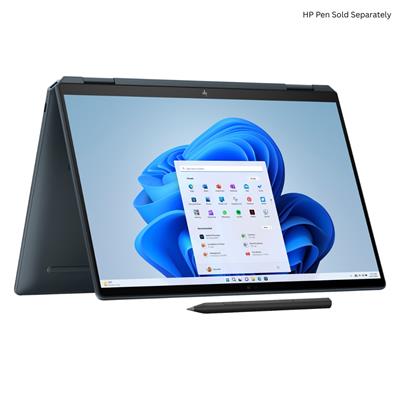 HP Spectre x360 14-eu0085TU, Intel Ultra 7 155H, 16GB RAM, 1TB SSD, 14 inch 3K OLED touch X360 Display, WiFi 7, BT 5.4, Windows 11 Original, Slate Blue Aluminum
