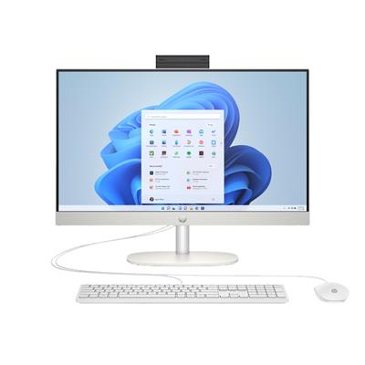 HP All-in-One PC 24-cr0115d, Intel Ci5, 8GB RAM, 512GB SSD, 24 inch FHD Touch Display, WiFi 6, BT 5.3, Gigabit LAN, HP USB Keyboard and Mouse, Dual Speakers, Built-in Webcam, Windows 11 Original, Shell White
