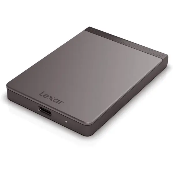 Lexar® SL200 Portable SSD – USB 3.1 Type-C, Up to 550MB/s Read, 256-Bit AES Encryption