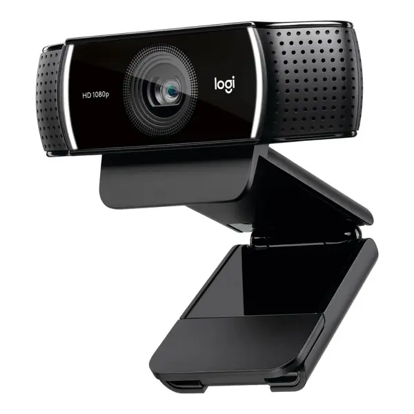 Logitech C922 Pro Stream HD Webcam – 1080p 60FPS | Auto Light Correction | Dual Stereo Mics | Tripod Included | Plug & Play