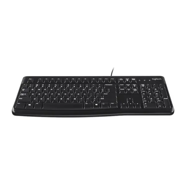 Logitech K120 USB Keyboard – Full-Size Layout, Spill-Resistant Design, Plug & Play USB Connectivity