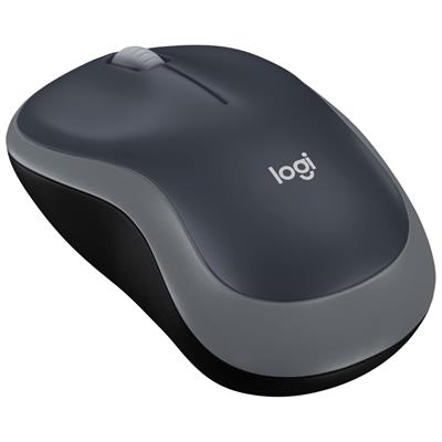 Logitech M185 Wireless Mouse, 2.4GHz with USB Mini Receiver, 12-Month Battery Life, 1000 DPI Optical Tracking, Ambidextrous PC/Mac/Laptop - Swift Grey