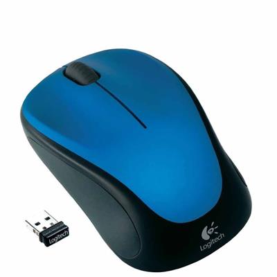 Logitech M235 Wireless Mouse, 1000 DPI Optical Tracking, 12 Month Life Battery, Compatible with Windows, Mac, Chromebook/PC/Laptop, Red, Blue