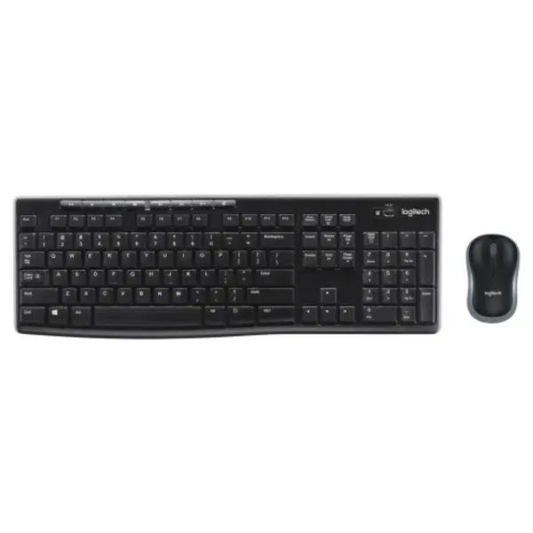 Logitech MK270r Wireless Keyboard and Mouse Combo Full Size USB Receiver